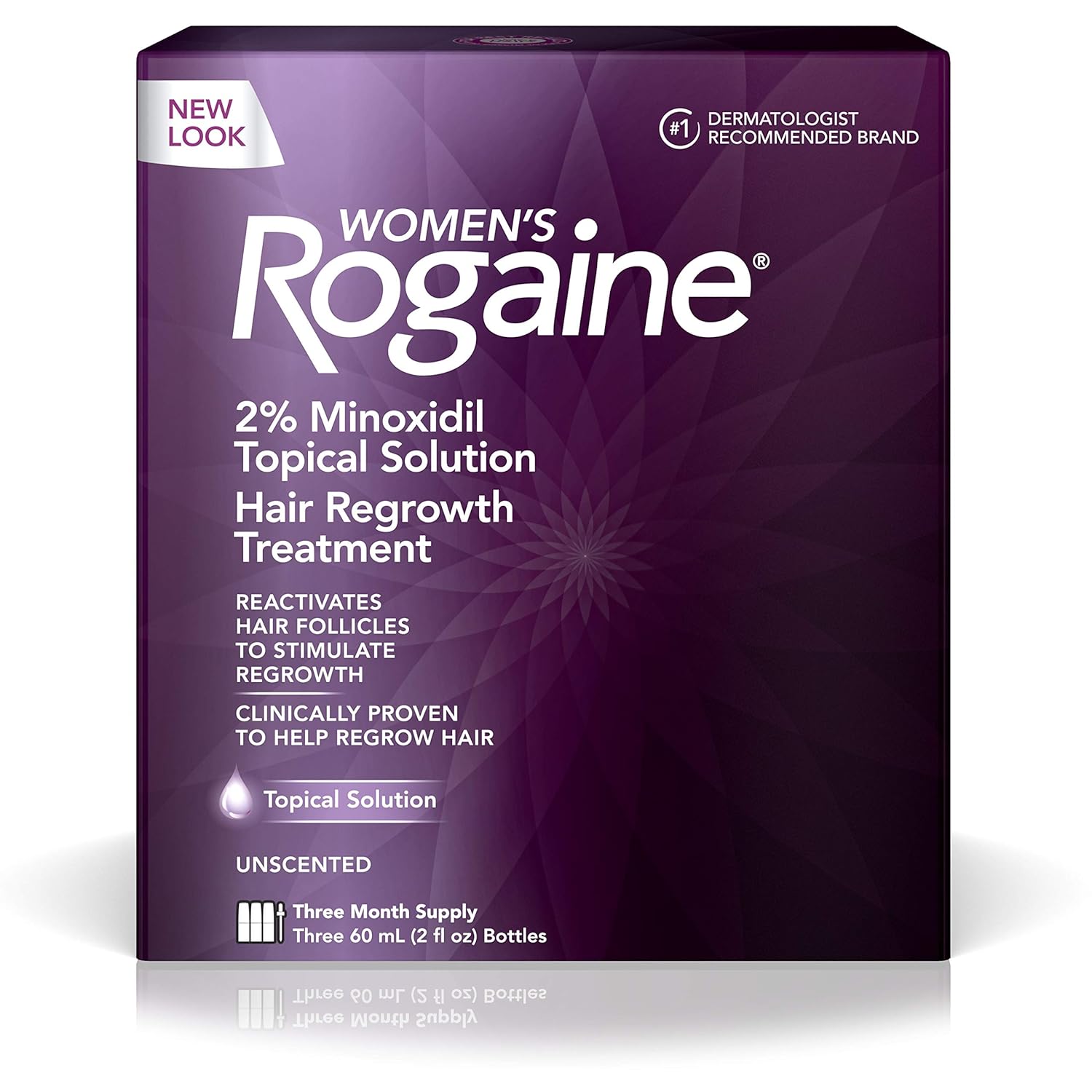 Rogaine Women's Hair Regrowth Treatment, Unscented, 3 ct.